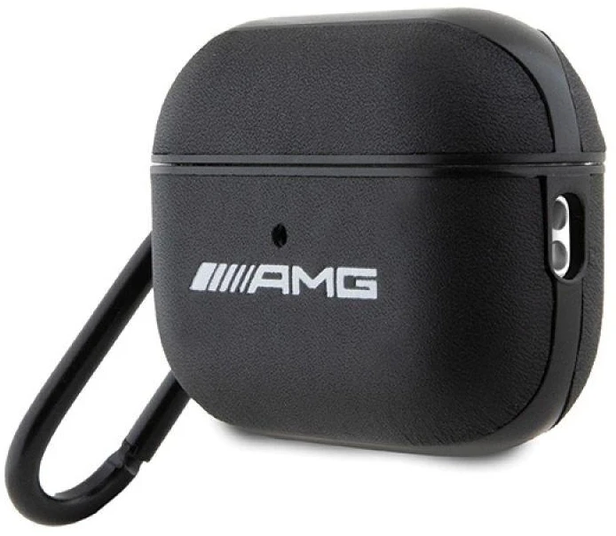 Mercedes AMG AMAP2SLWK AirPods Pro 2 (2022/2023) dėklas juodos spalvos Leather with baltos spalvos Logo