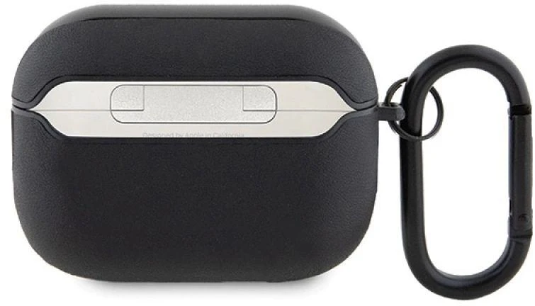Mercedes AMG AMAP2SLWK AirPods Pro 2 (2022/2023) dėklas juodos spalvos Leather with baltos spalvos Logo