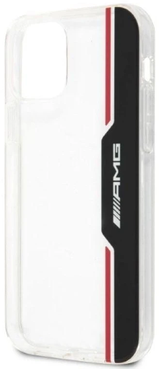 Mercedes AMG AMHCP12MTVLBR Apple iPhone 12/12 Pro 6.1″ skaidrus kietas dėklas with Electroplate Vertical design