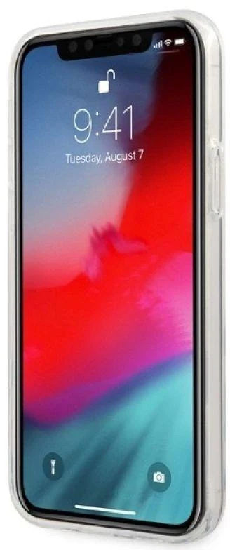 Mercedes AMG AMHCP12MTVLBR Apple iPhone 12/12 Pro 6.1″ skaidrus kietas dėklas with Electroplate Vertical design