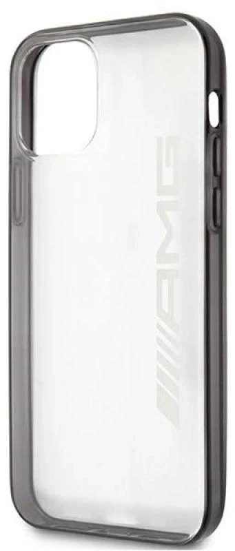 Mercedes AMG AMHCP12LAESLBK Apple iPhone 12 Pro Max skaidrus kietas dėklas Metallic Painted