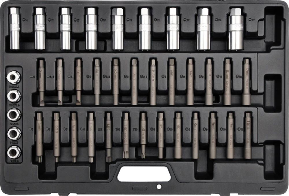 Rinkinys Yato YT-0628; 1/4''; 39 vnt.