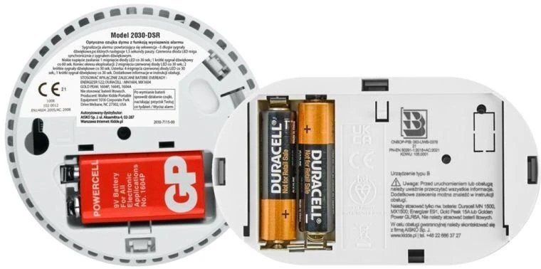 Carbon monoxide detector K5CO + smoke detector 2030-DSR3 KIDDE