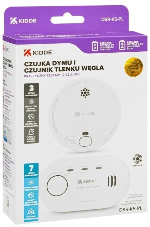 Carbon monoxide detector K5CO + smoke detector 2030-DSR3 KIDDE