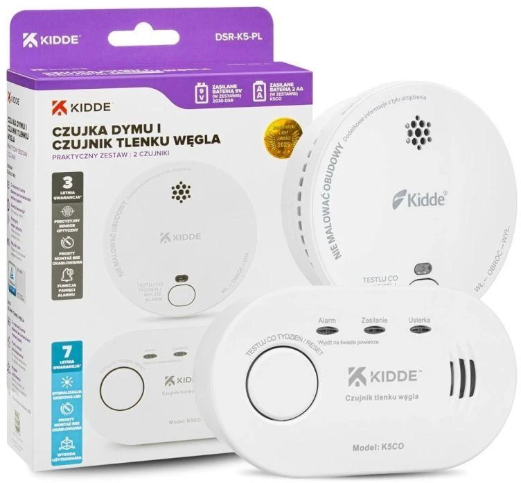 Carbon monoxide detector K5CO + smoke detector 2030-DSR3 KIDDE