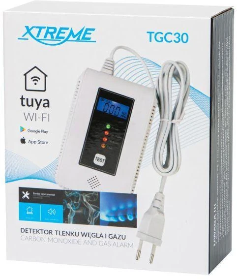 Blow TGC30 WiFi Tuya anglies monoksido ir dujų detektorius