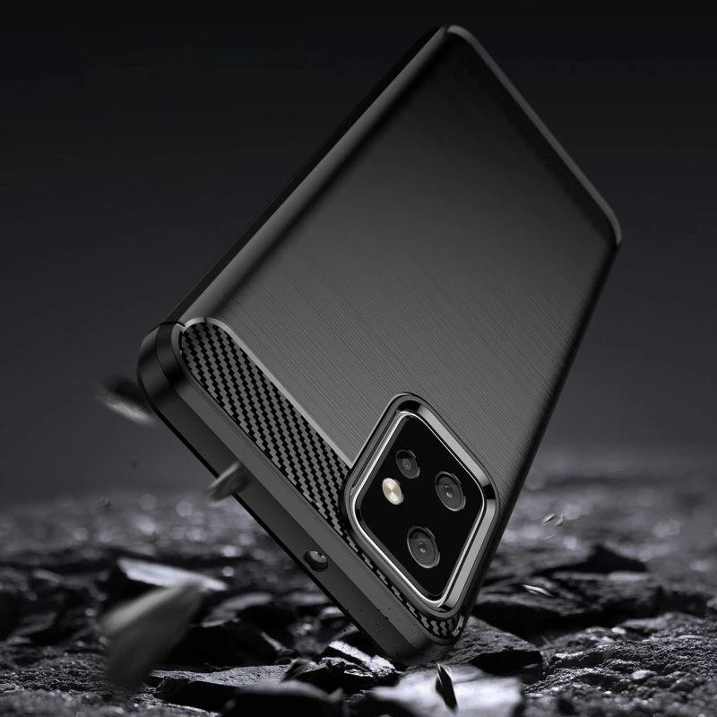 Hurtel Carbon Motorola Moto G Power 2023 flexible silikoninis carbon dėklas telefonui juodos spalvos