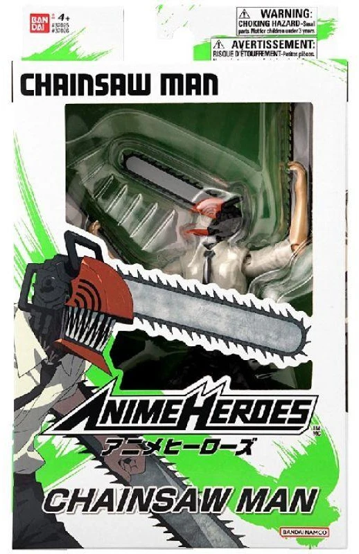 ANIME HEROES grandininis pjūklas Man figūrėlė su priedais, 16 cm - grandininis pjūklas Man
