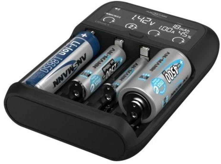 Ansmann Lithium 4 baterijų įkroviklis Akumuliatoriaus kroviklis DC