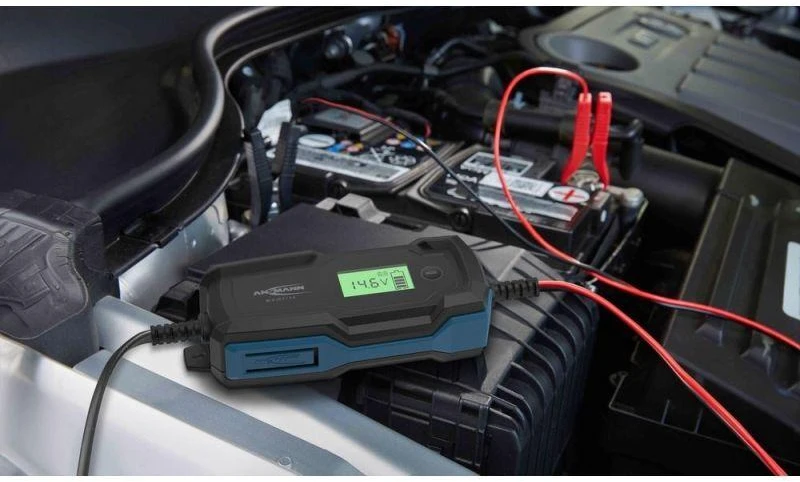 Ansmann 1001-0144 automobilio akumuliatoriaus įkroviklis 6 – 14 V Juoda
