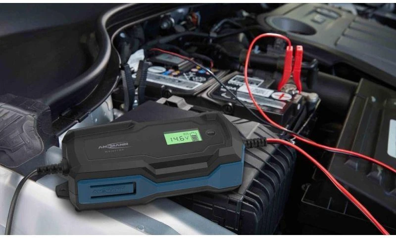 Ansmann 1001-0146 automobilio akumuliatoriaus įkroviklis 6 – 14 V Juoda