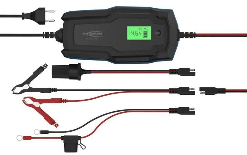 Ansmann 1001-0146 automobilio akumuliatoriaus įkroviklis 6 – 14 V Juoda