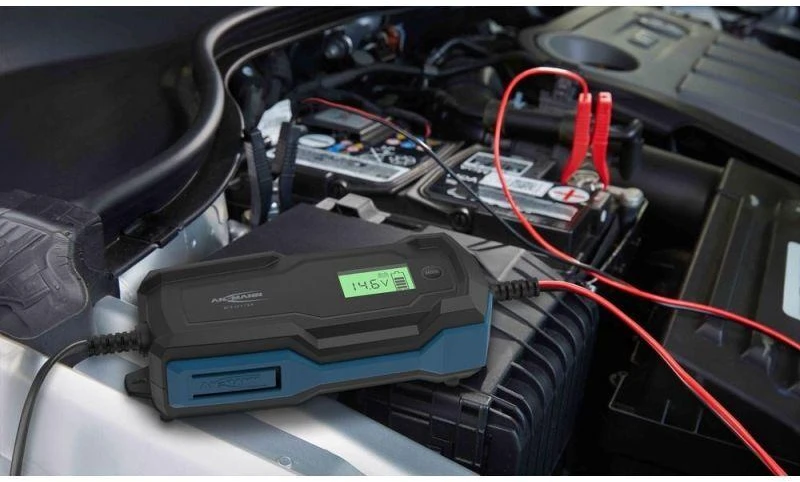 Ansmann 1001-0145 automobilio akumuliatoriaus įkroviklis 6 – 14 V Juoda