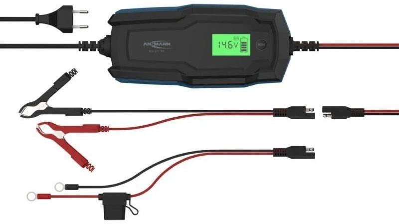 Ansmann 1001-0145 automobilio akumuliatoriaus įkroviklis 6 – 14 V Juoda