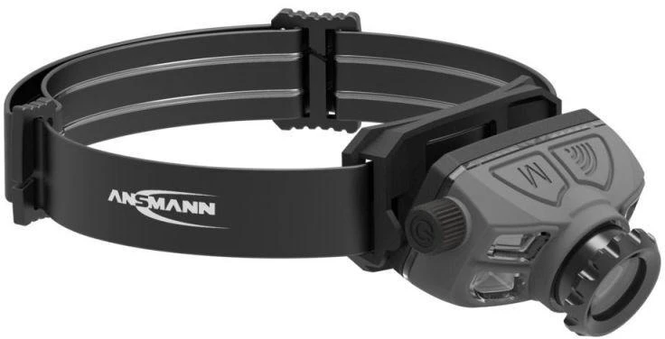 Ansmann HD450FRS Juoda, Pilka Ant galvos tvirtinamas žibintuvėlis LED