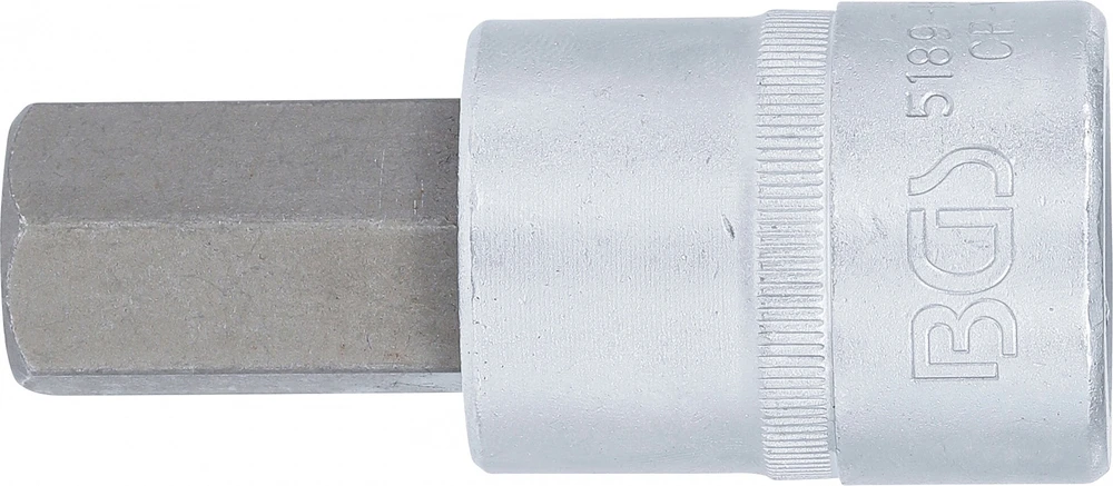 ANTGALIO GALVUTĖ | 20 MM (3/4") KVADRATINĖ JUNGTIS | VIDINIS ŠEŠIAKAMPIS 22 MM (5189-H22)