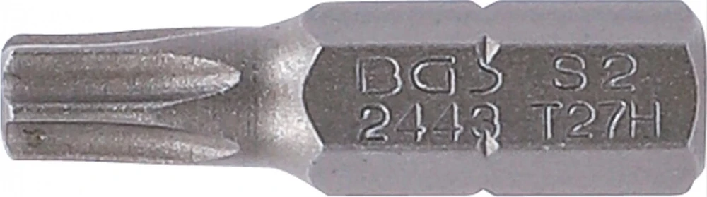 ANTGALIS | ILGIS 25 MM | 6,3 MM (1/4") SUKIMO KVADRATAS | APSAUGOTAS NUO PAKEITIMO T-STAR (TORX) T27 (2443)