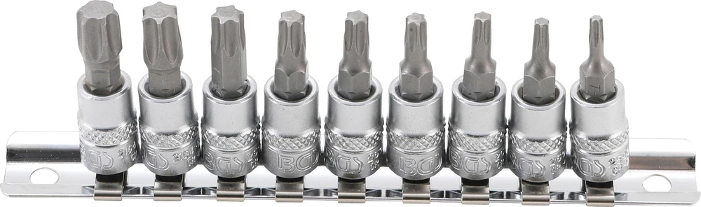 ANTGALIŲ RINKINYS | 6,3 MM (1/4") SUKIMAS | T-STAR (TORX) T10–T50 | 9 VNT. (2164)