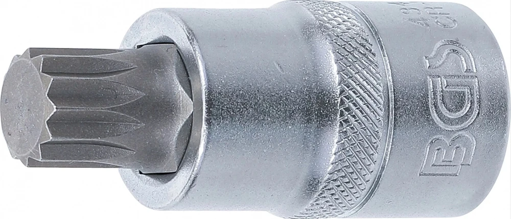 BGS ANTGALVUTIS | 12,5 MM (1/2") KVADRATINĖ JUNGTIS | SPLINE (XZN) M14 (4344)