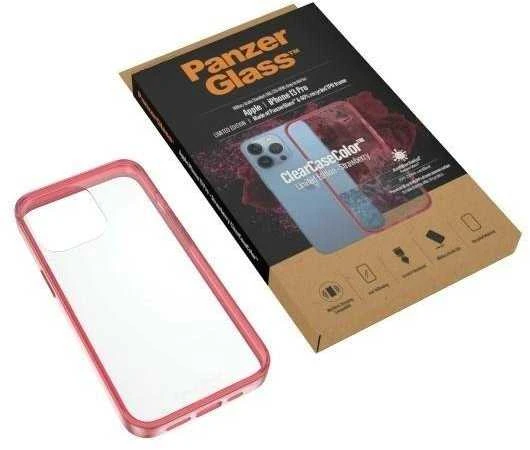 Panzer Glass PanzerGlass Clearantibacterial Military Grade certified Apple iPhone 13 Pro - dėklas telefonui skaidrus ir rožinės spalvos
