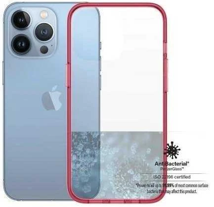 Panzer Glass PanzerGlass Clearantibacterial Military Grade certified Apple iPhone 13 Pro - dėklas telefonui skaidrus ir rožinės spalvos