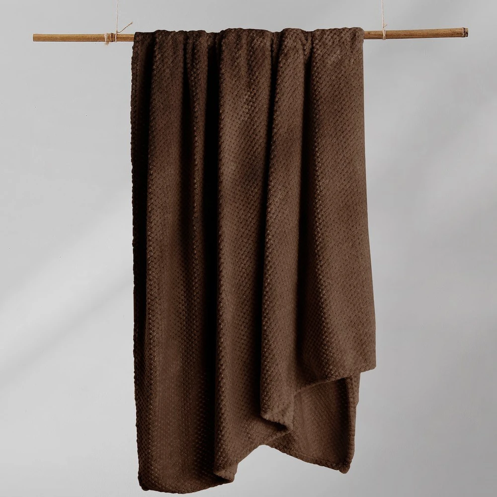 Antklodė DecoKing HENRY, ruda, 70 x 150 cm