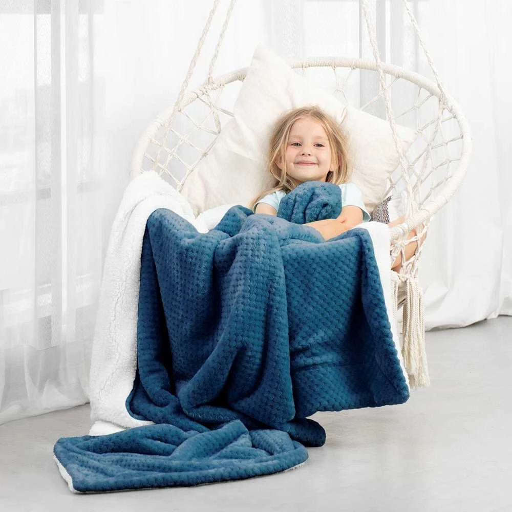 AmeliaHome Pledas SHLEEPY, 70X150 cm, spalva: tamsiai mėlyna