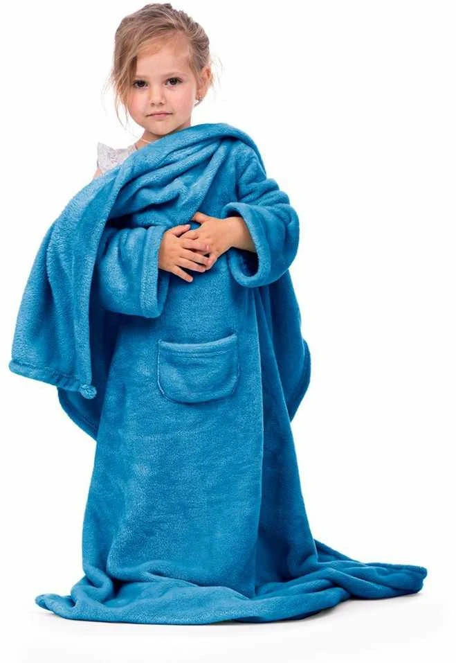 DecoKing Antklodė vaikams, tamsiai mėlyna (90×105 cm) — LAZYKIDS INDIGO