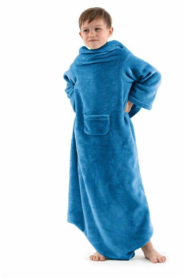 DecoKing Antklodė vaikams, tamsiai mėlyna (90×105 cm) — LAZYKIDS INDIGO