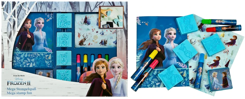 "Disney Frozen" antspaudų ir piešinių rinkinys