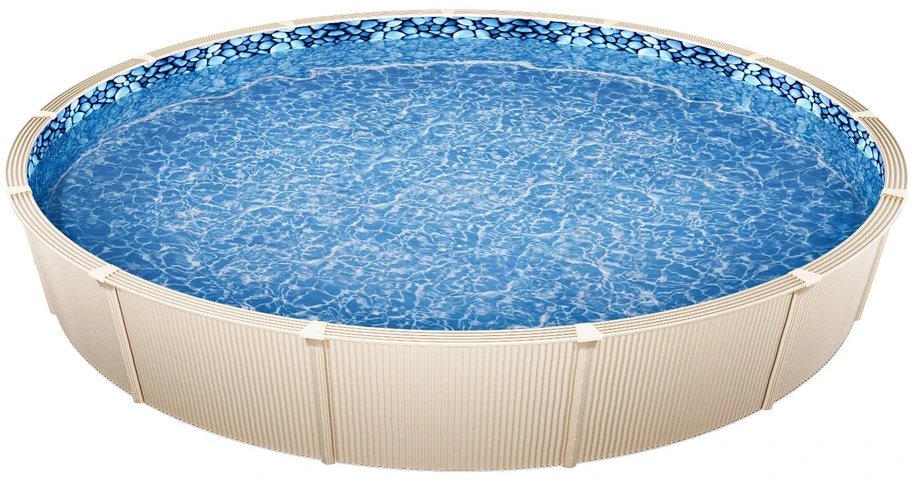VEVOR Apvali baseino plėvelė 732 cm, užklojama