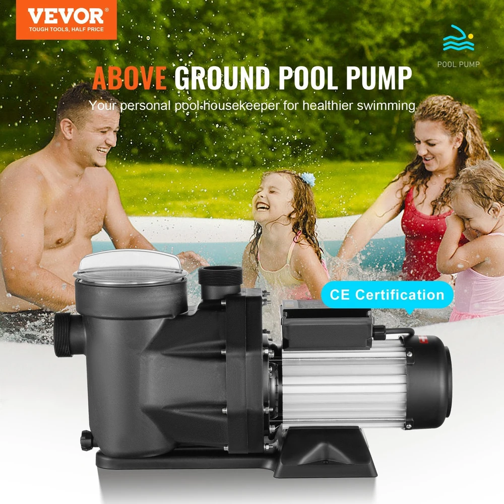 VEVOR Baseino siurblys, 1800W 2AG, dviejų greičių