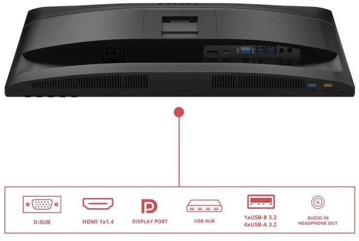 AOC 24E4U kompiuterio monitorius 60,5 cm (23,8 col.) 1920 x 1080 tašk. Full HD LED, juodas