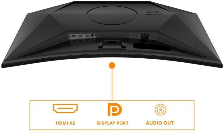 Žaidimų monitorius AOC CQ32G4VE, 31.5",Curved/ VA panel/ QHD(2560x1440), /180 Hz/ 0.5 ms, HDR10, FreeSync Premium HDMI, DisplayPort