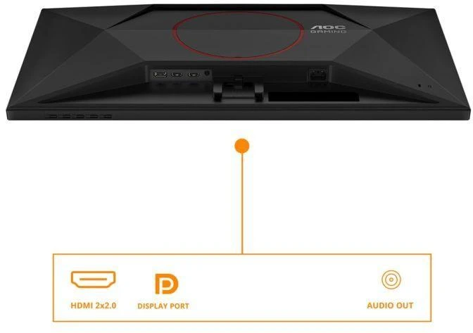 Ausinės AOC Q27G42XE Monitorius 27" IPS QHD 180Hz 1ms 2560x1440 2x HDMI Juodas