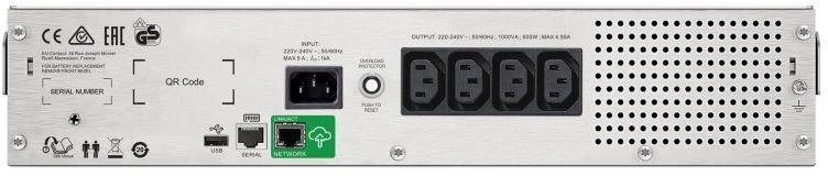APC Smart-UPS C 1000VA LCD RM 2U 230V su SmartConnect