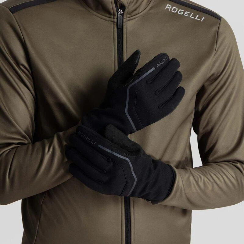 APEX žiemos pirštinės juodos 2XL Rogelli