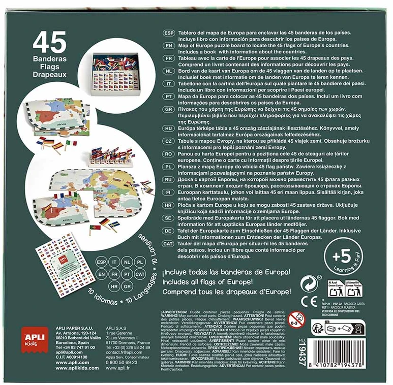 APLI Kids Dėlionė - Europos vėliavos