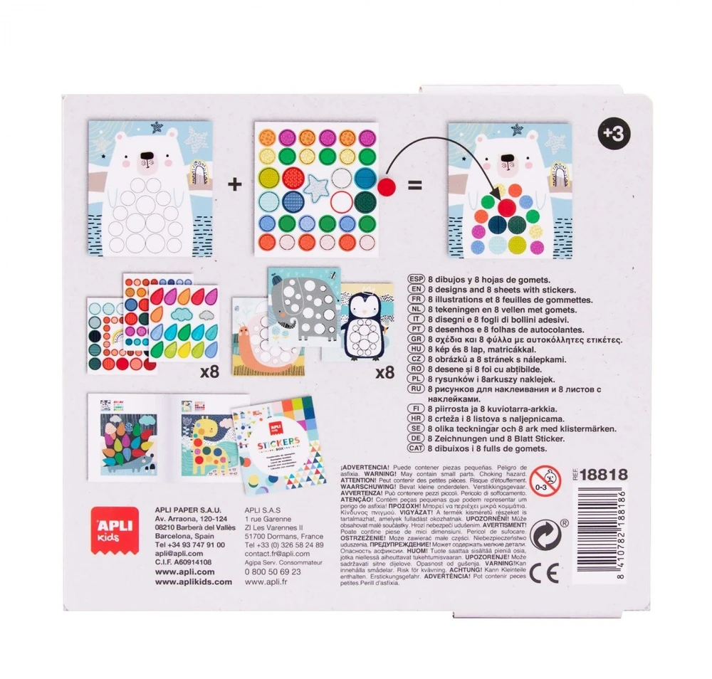 Apli Kids lipdukų žaidimas LOKYS