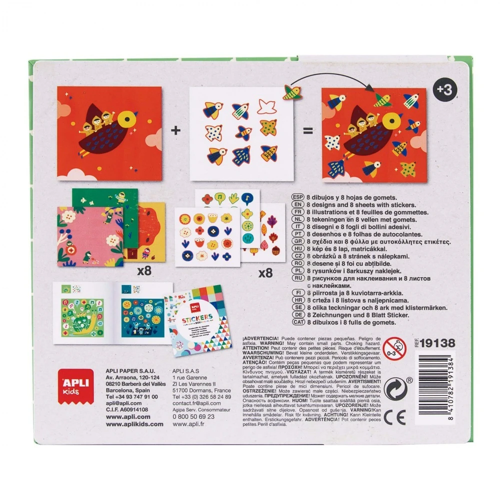 Apli Kids lipdukų žaidimas MAŽYLIAI