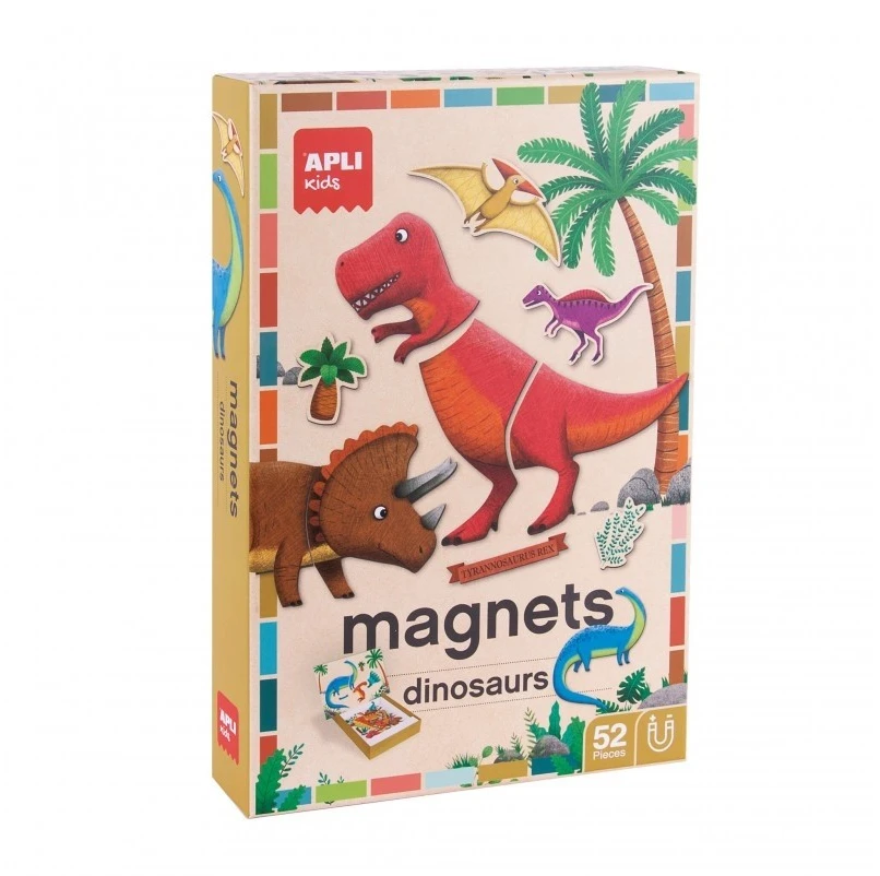 Apli Kids magnetinis žaidimas-dėlionė „Dinozaurai“