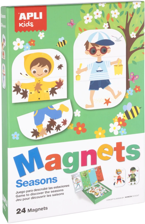 APLI KIDS Magnetinis žaidimas dėlionė SEZONAI, 17160