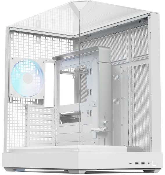 APNX V2 , Tower-case - baltas, Tempered Glass x 3