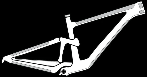 Apsauga rėmui Lizard Skins Frame Wrap - Frame Kit