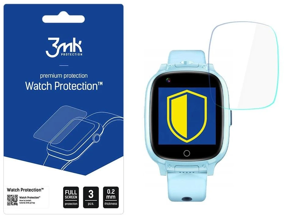 3MK Folil ARC Garett Kids Twin 4G laikrodis, pilnai ekranuotas