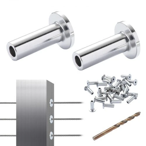 VEVOR nerūdijančio plieno apsaugos rankovės 3.2mm lynui