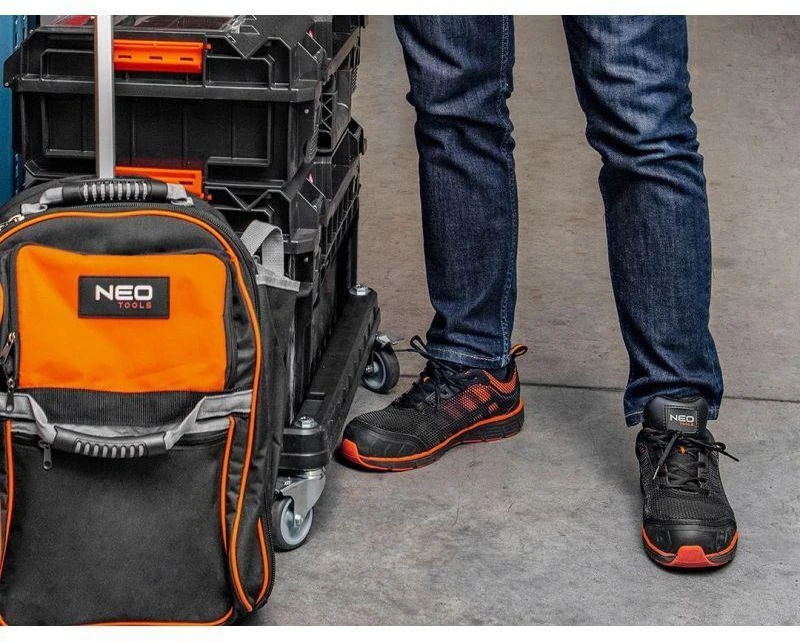 Półbuty Darbiniai batai Neo S1, juodi/oranžiniai