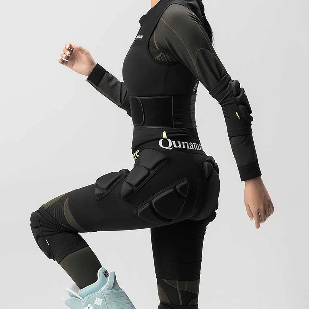 Qunature Ski Hip Protectors - Advanced XL Skis Snowboard Skates - Juodas