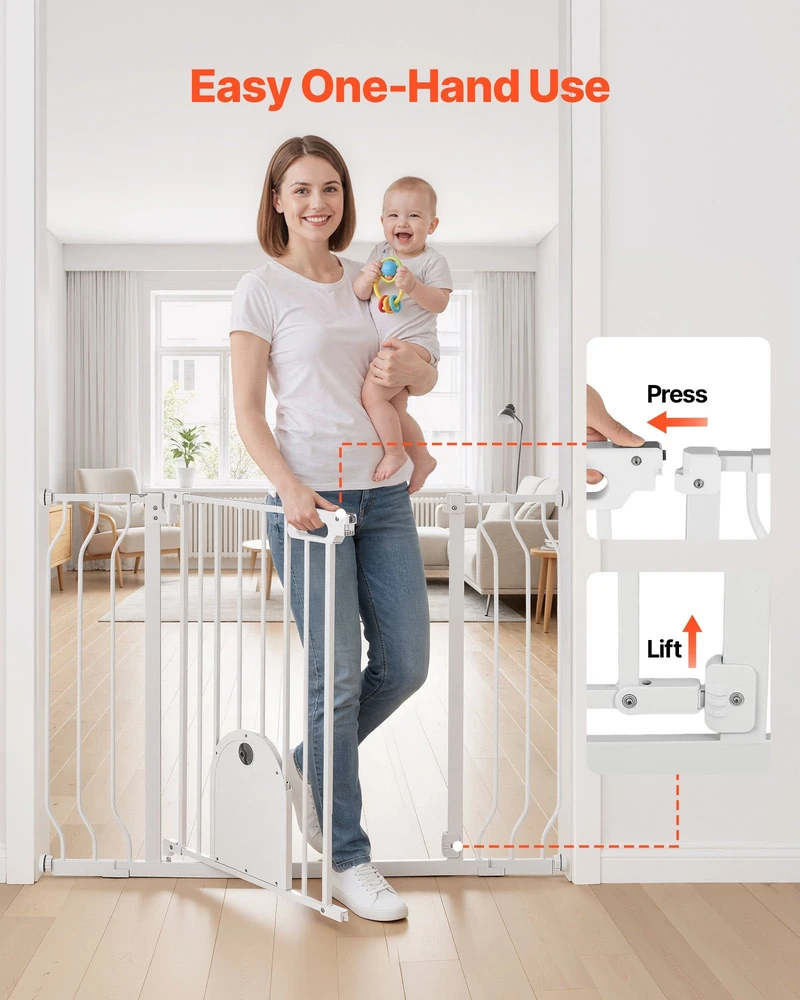 Apsauginiai varteliai vaikams ir augintiniams VEVOR YG-33, 75-111 cm plotis