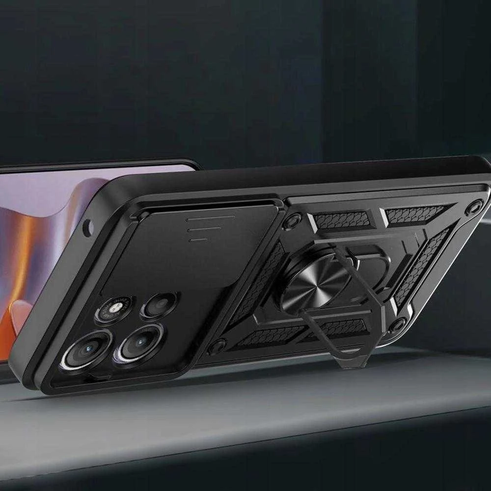 Dėklas Tech-Protect CamShield Pro Case for Motorola Moto G15 - Juodas